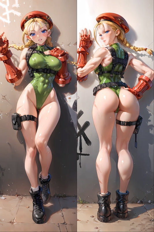 Street Fighter Cammy White Killer Bee Anime Dakimakura Body Pillow Cover image 0