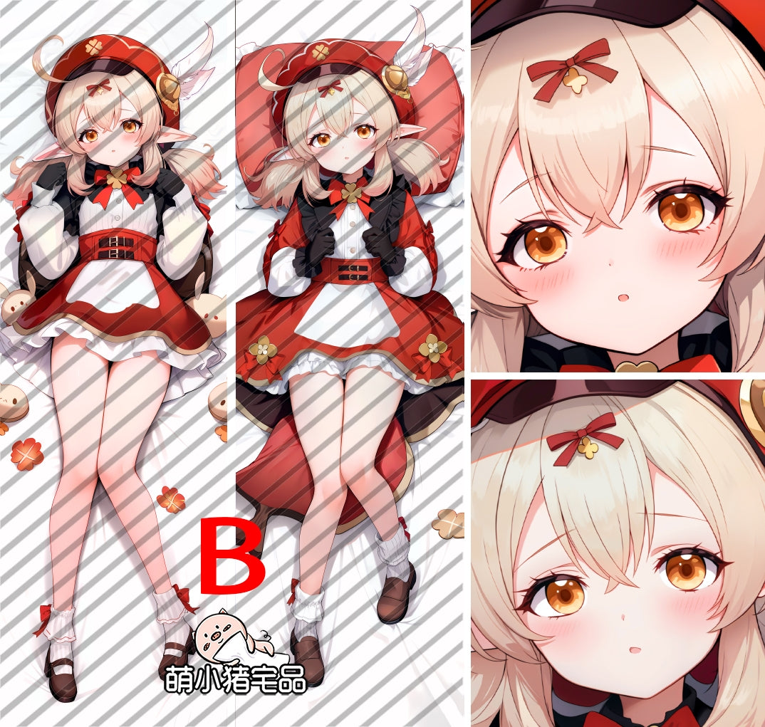 Genshin Impact Klee Anime Dakimakura Girl Pillow Cover image 0