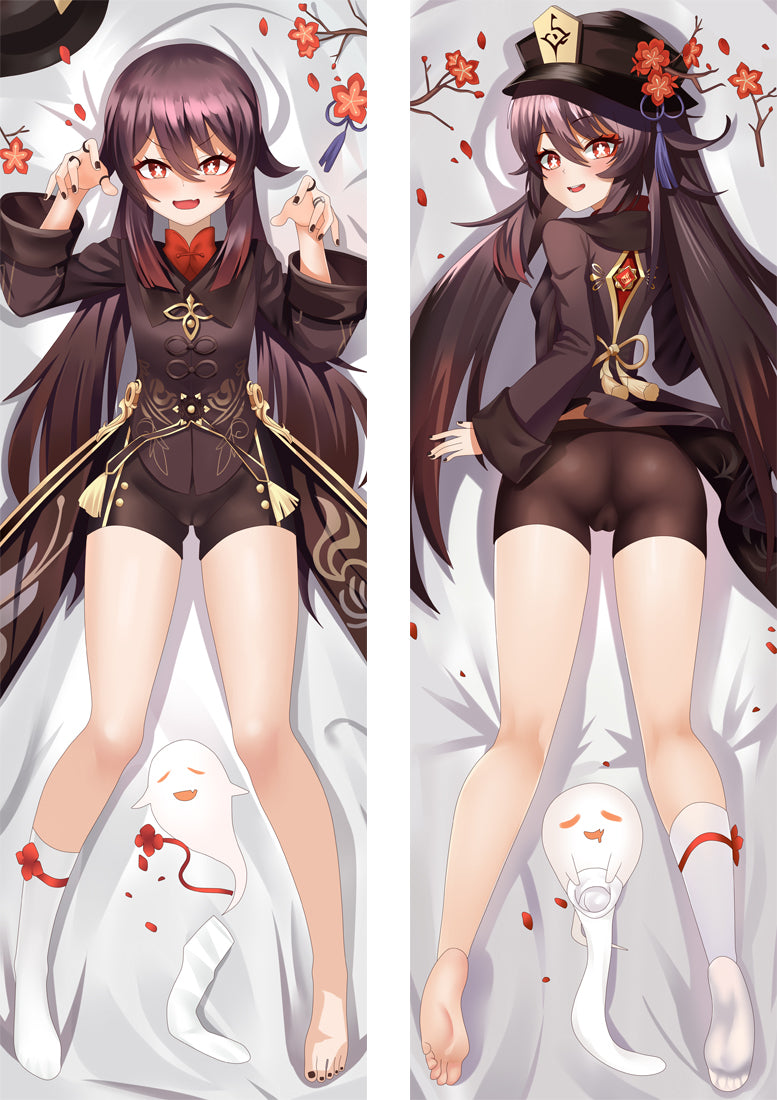 Genshin Impact Hutao Anime Dakimakura Body Pillow Cover image 0