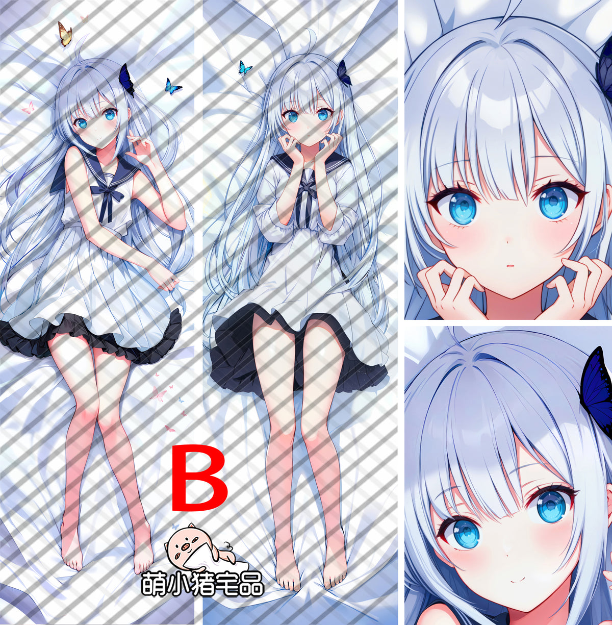 GINKA Shinomiya Ginka Anime Dakimakura Pillow Cover image 0
