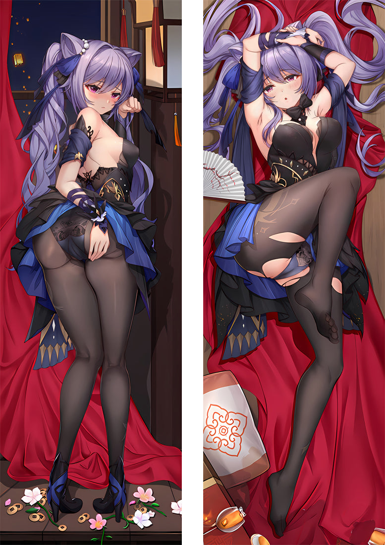 Genshin Impact Keqing Anime Hugging Dakimakura Body Pillow Cover image 0