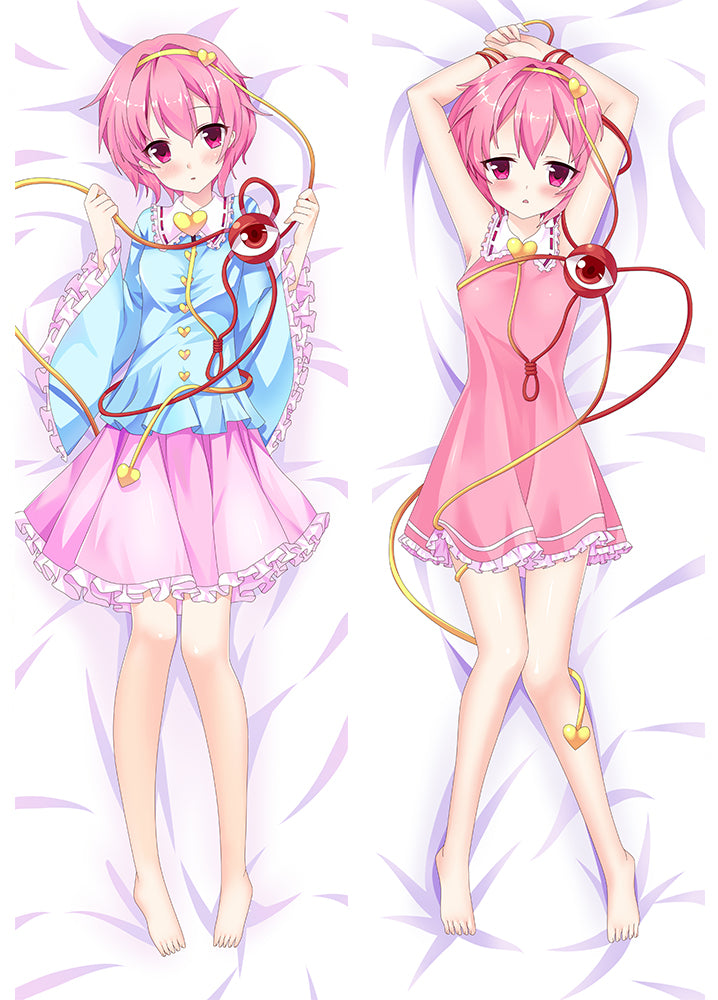 Touhou Project Komeiji Satori Anime Dakimakura Pillow Cover image 0
