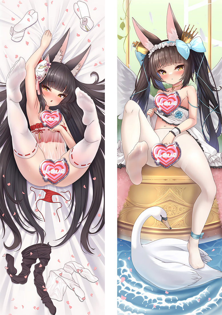 Azur Lane Akagi Anime Dakimakura Body Pillow Case image 0