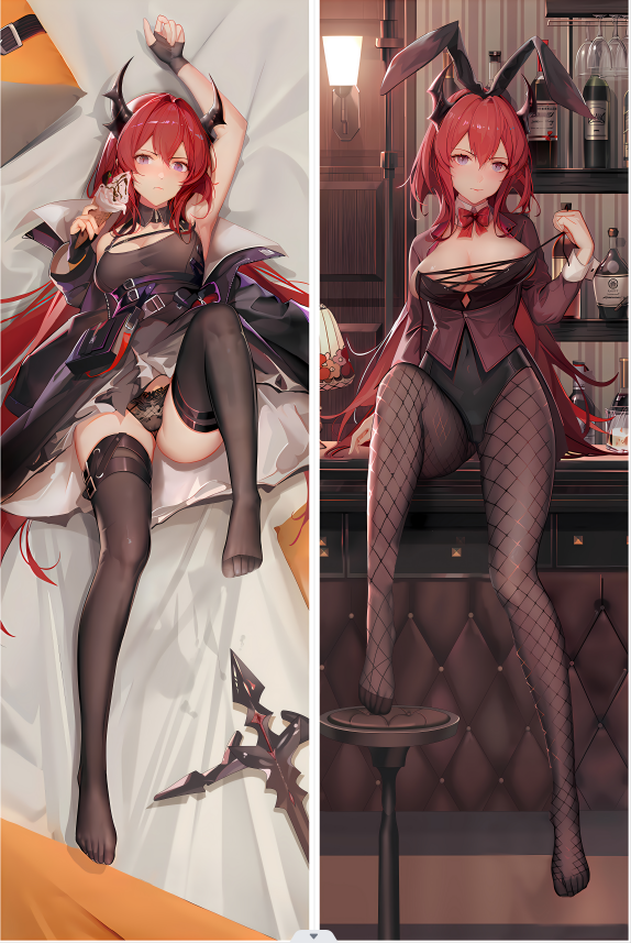Arknights Surtr Anime Dakimakura Sexy Body Pillow Cover image 0