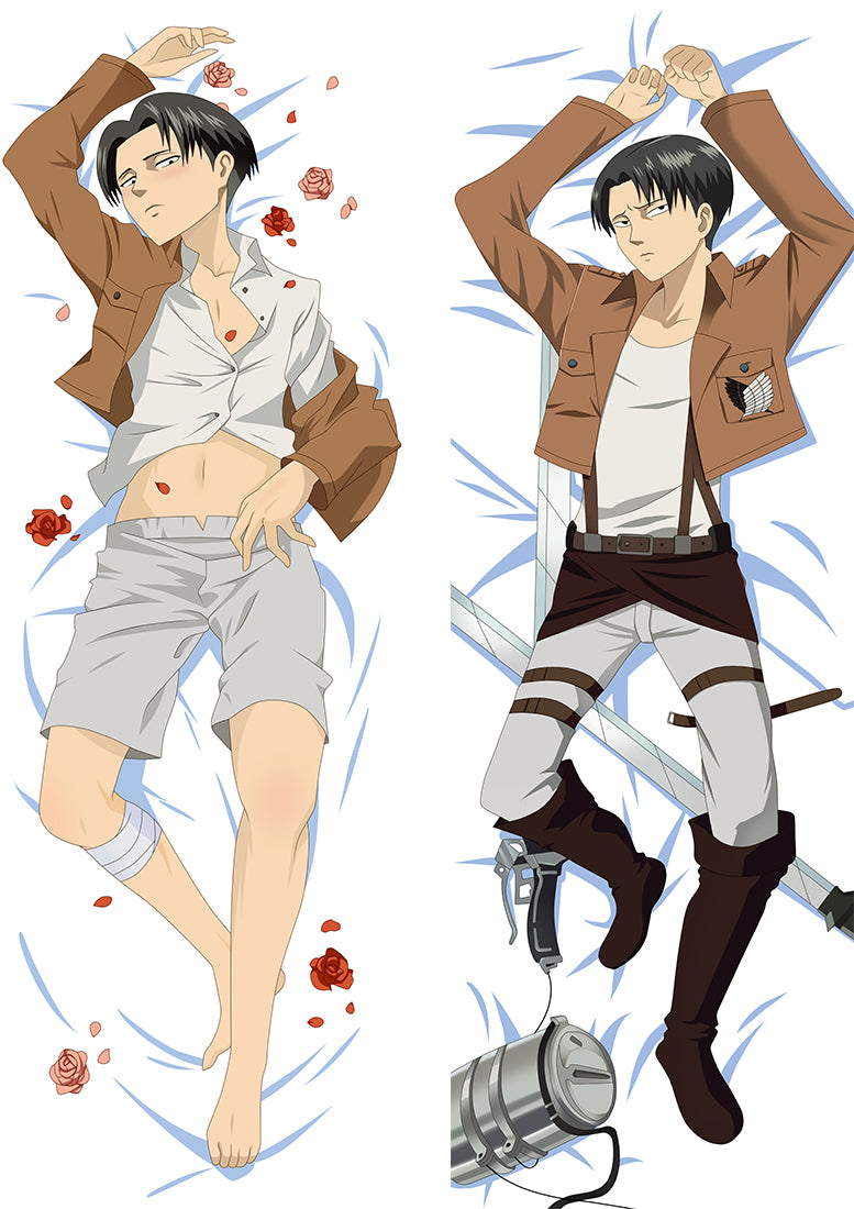 Attack on Titan Levi·Ackerman Anime Dakimakura Pillow Cover image 0