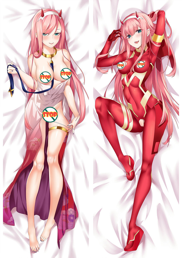 Darling in the Franxx Code:002 Zero Two Anime Dakimakura Pillow Cover image 0