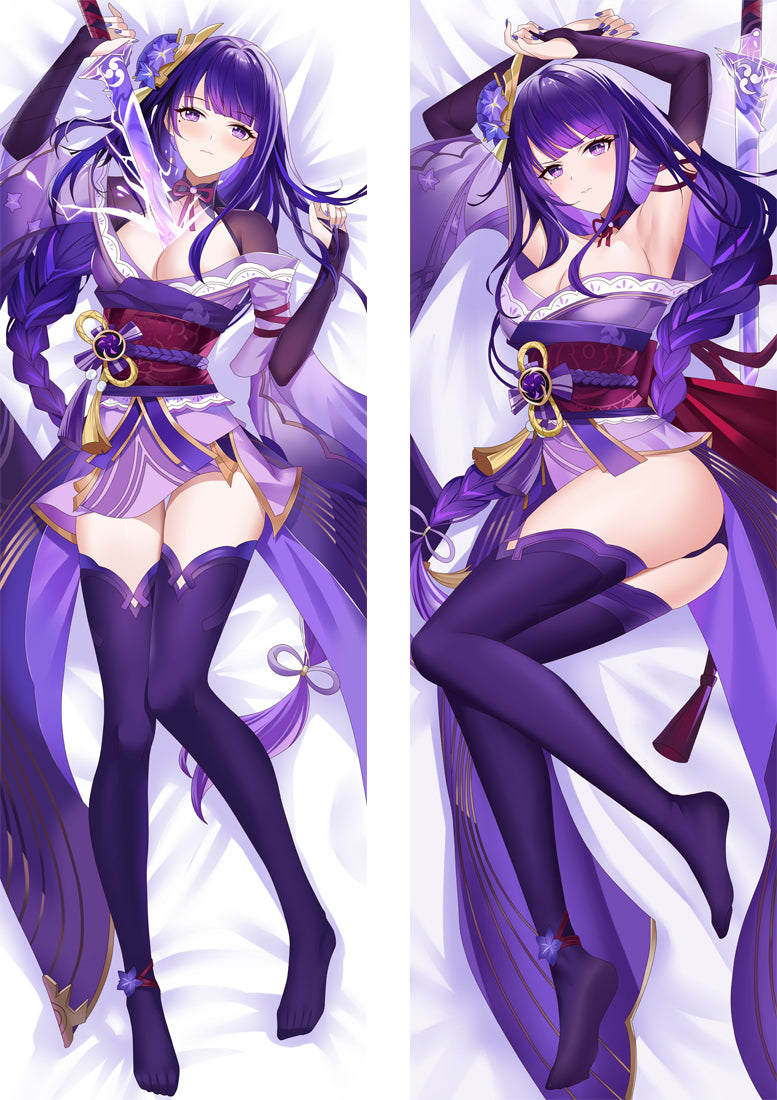 Genshin Impact Raiden Shogun Baal Body Pillow Cover image 0