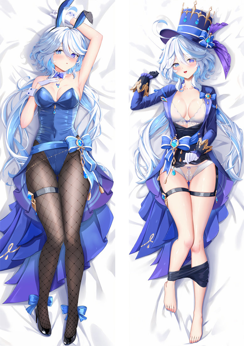 Genshin Impact Furina Anime Dakimakura Body Pillow Cover image 0