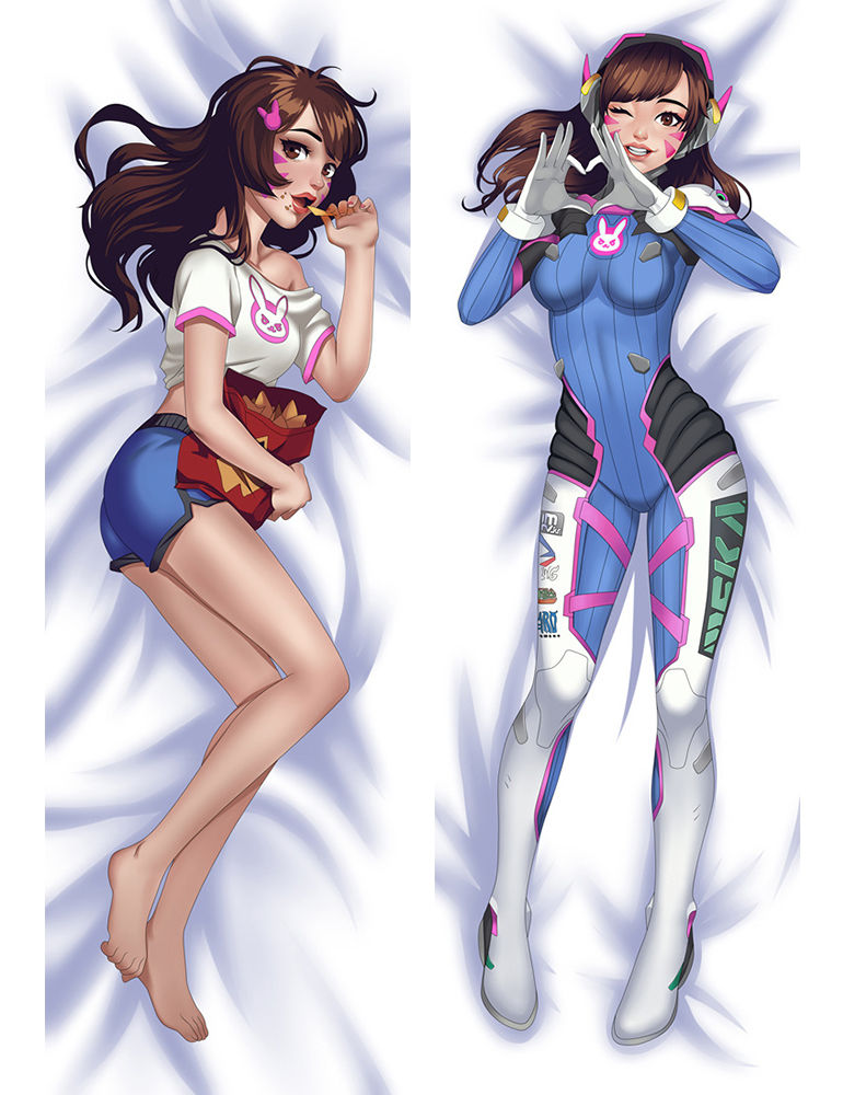 Overwatch D.VA Anime Dakimakura Pillow Cover610021 image 0