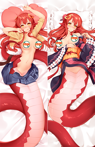 Monster Musume Miia Anime Dakimakura Japanese Hugging Body Pillow Cover image 0