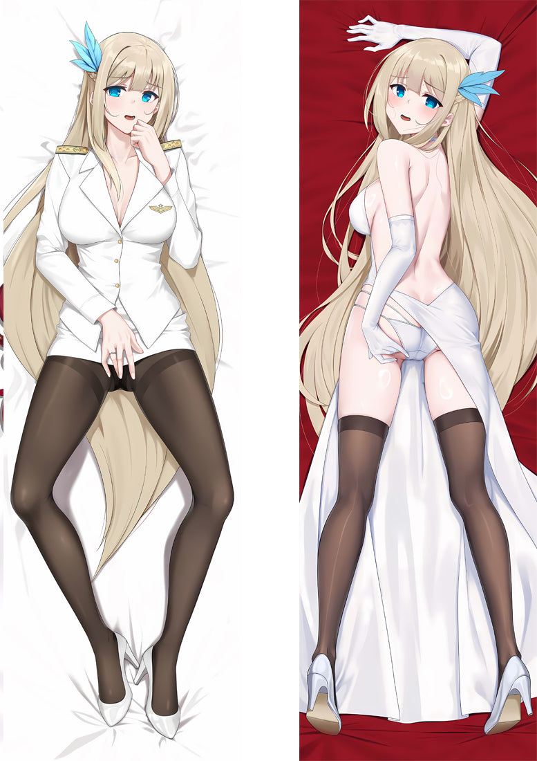 Warship Girls R USS Lexington Anime Dakimakura Body Pillow Cover image 0
