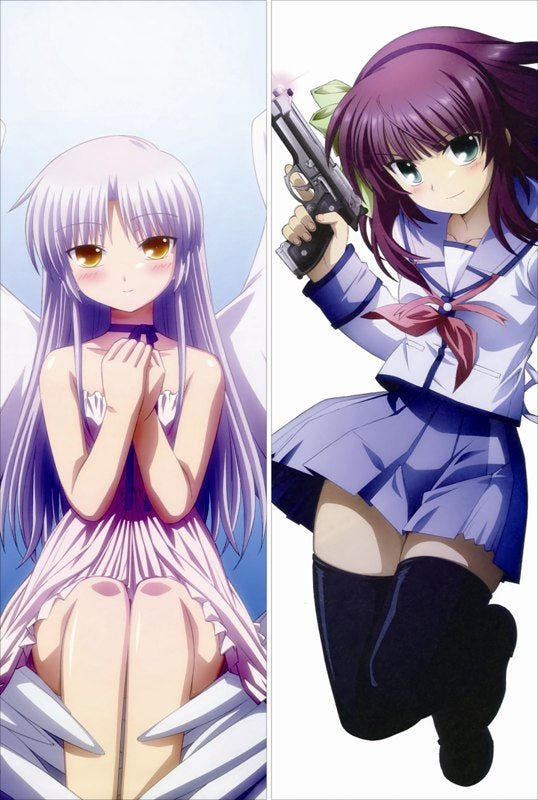 Angel Beats! Irie Miyuki + Nakamura Yuri Anime Dakimakura Japanese Pillow Cover image 0