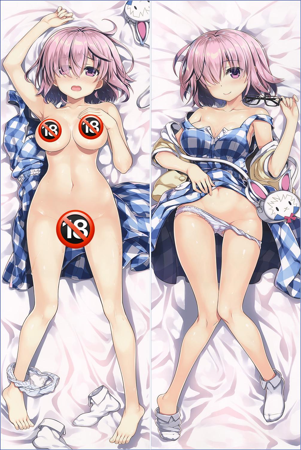 Fate Grand Order FGO Mash Kyrielight with Double Sides Zipper To Make Love Anime Dakimakura Pillow Case image 0