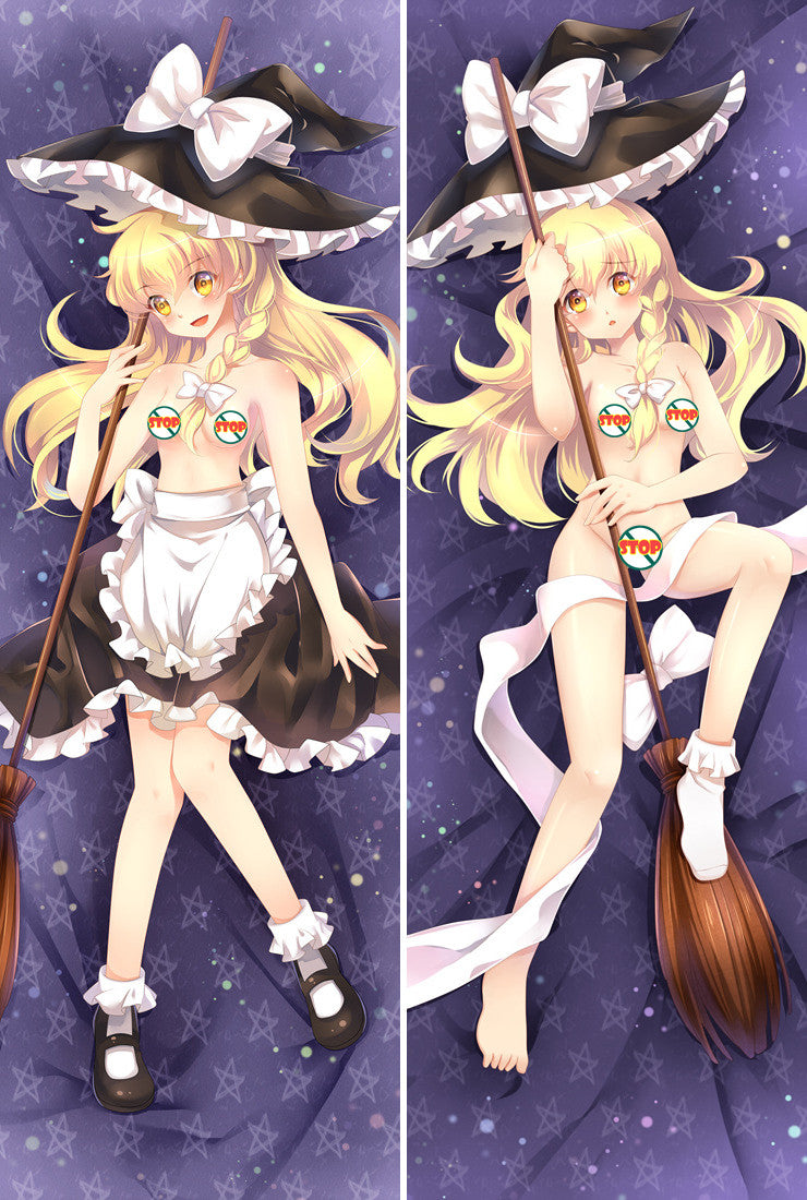 Touhou Project Marisa Kirisame Anime Dakimakura Pillow Case image 0