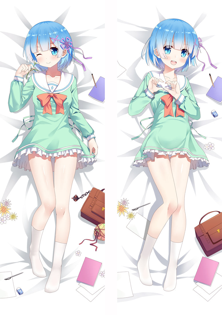 Re Zero Starting Life in Another World Rem Anime Dakimakura Pillow Cover image 0