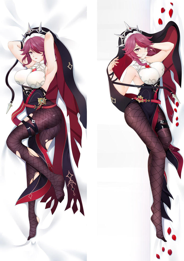 Genshin Impact Rosaria Anime Dakimakura Body Pillow Cover image 0
