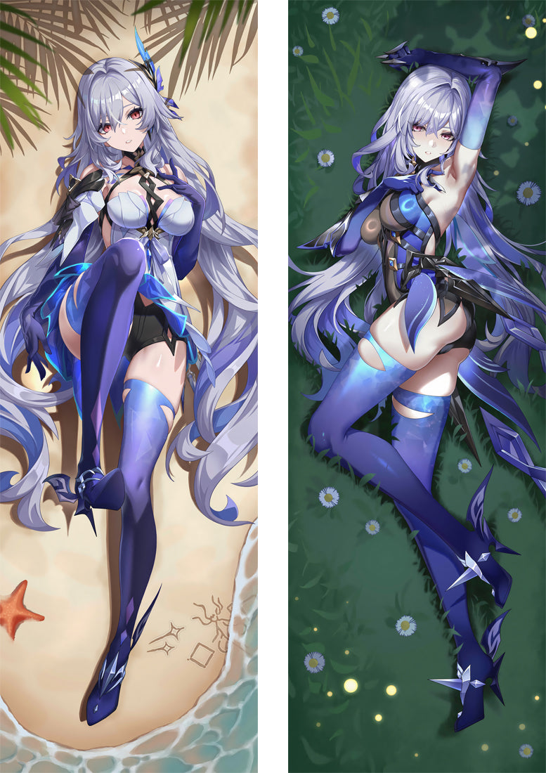 Genshin Impact Skirk Anime Dakimakura Body Pillow Cover image 0