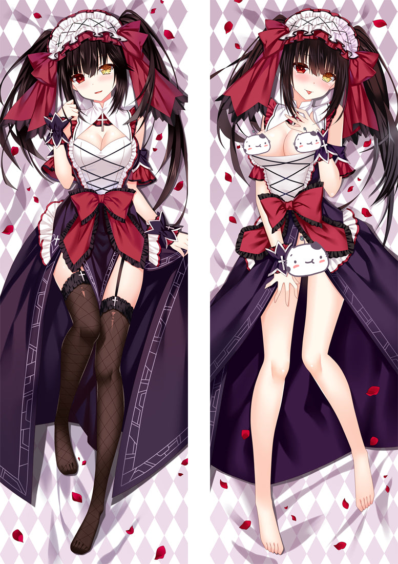 Date A Live Nightmare Tokisaki Kurumi Anime Dakimakura Pillow Cover image 0