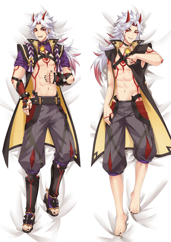 Genshin Impact Arataki Itto Dakimakura Body Pillow Case image 0
