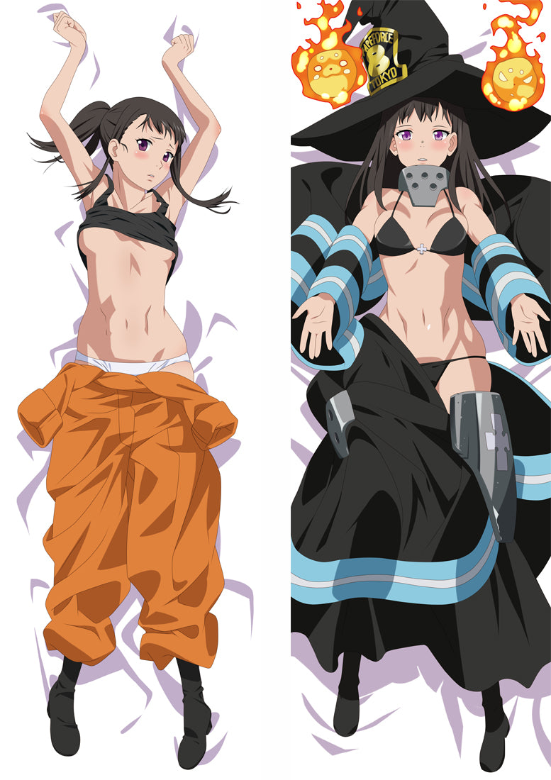 Fire Force Maki Oze Anime Dakimakura Pillow Cover image 0