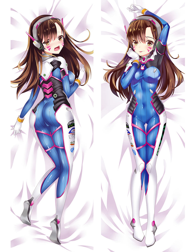 Overwatch OW D.Va Hana Song Anime Dakimakura Pillow Cover image 0