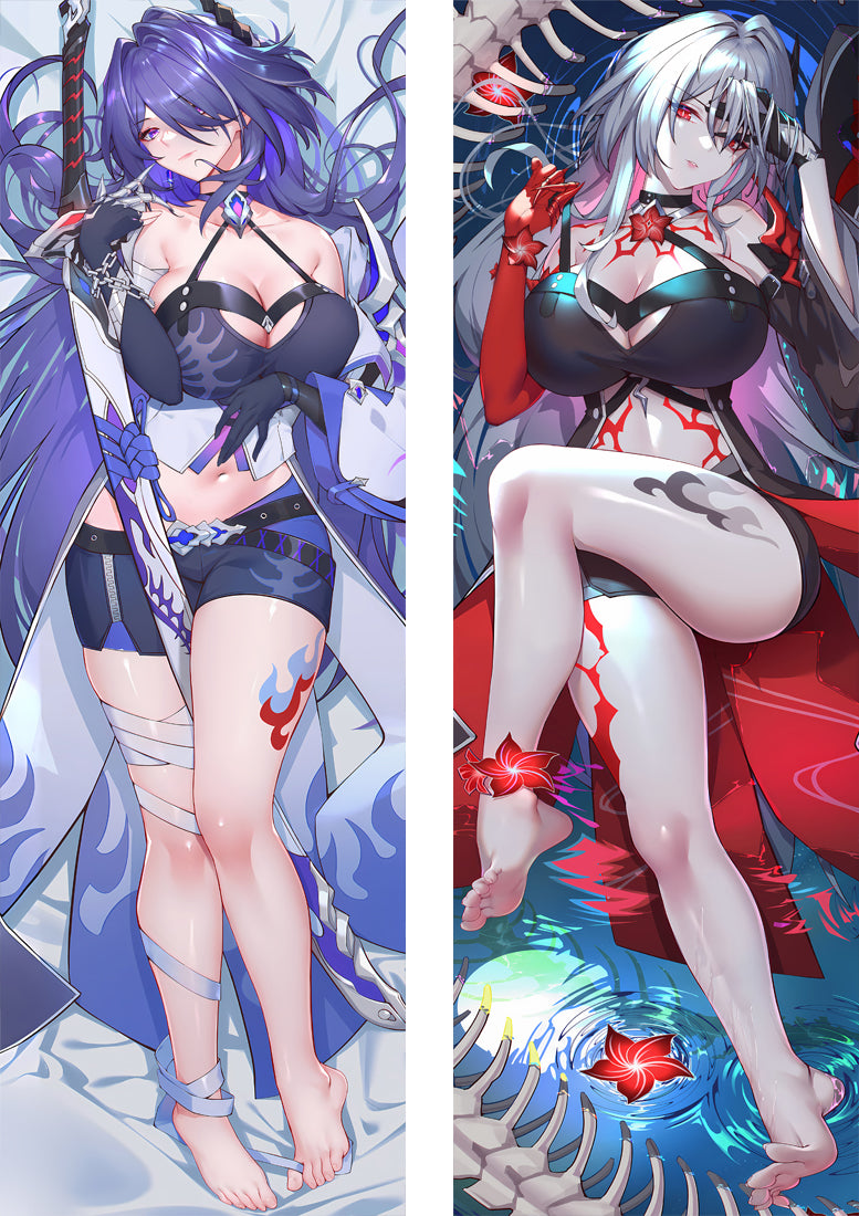 Honkai: Star Rail Acheron Anime Dakimakura Girl Body Pillow Cover image 0