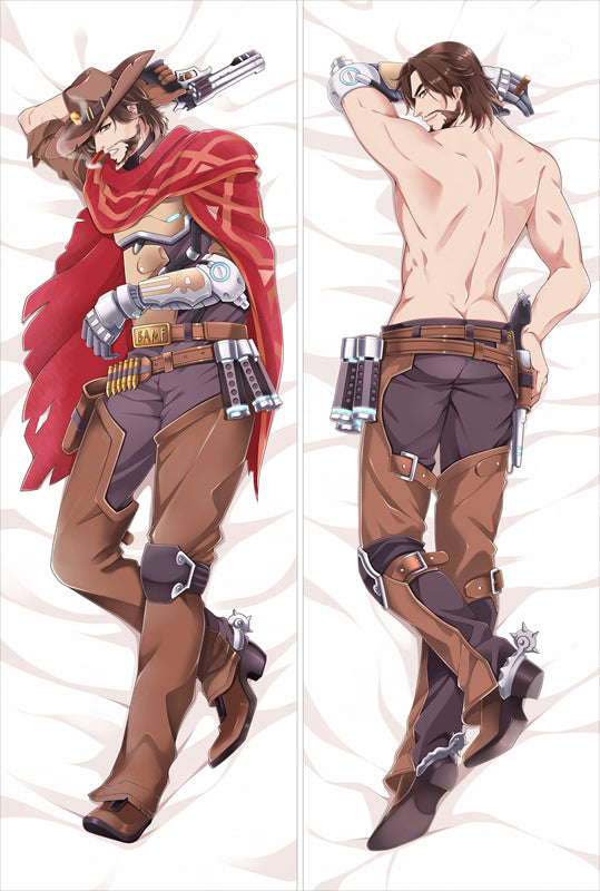 Overwatch McCree Anime Dakimakura Pillow Cover image 0