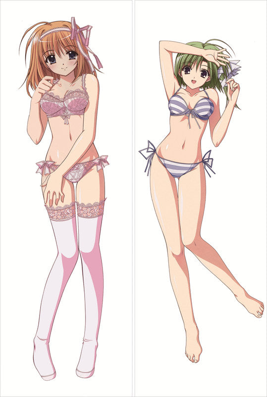 Shuffle! Asa Shigure + Kaede Fuyou Anime Dakimakura Body Pillow Cover image 0