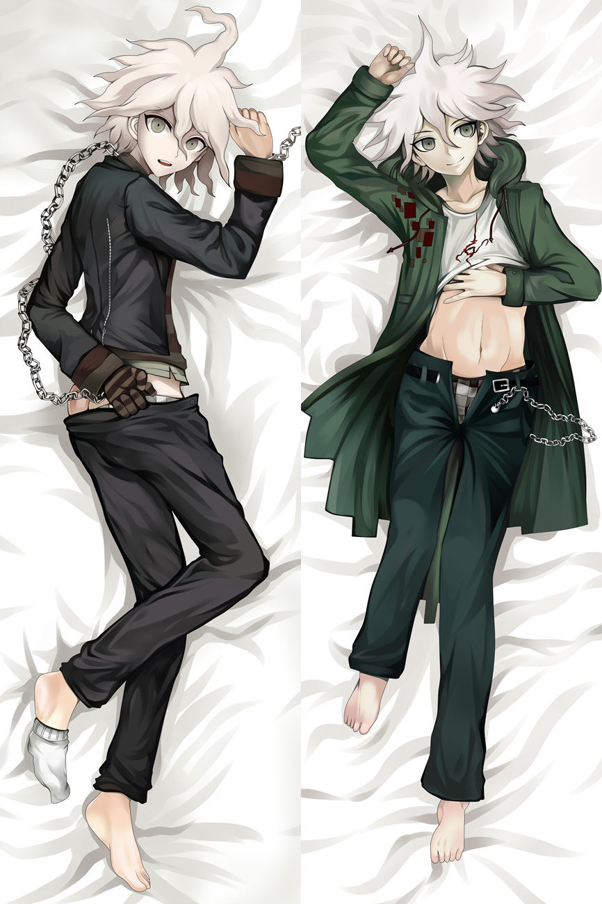 Danganronpa Nagito Komaeda Anime Dakimakura Japanese Pillow Cover image 0