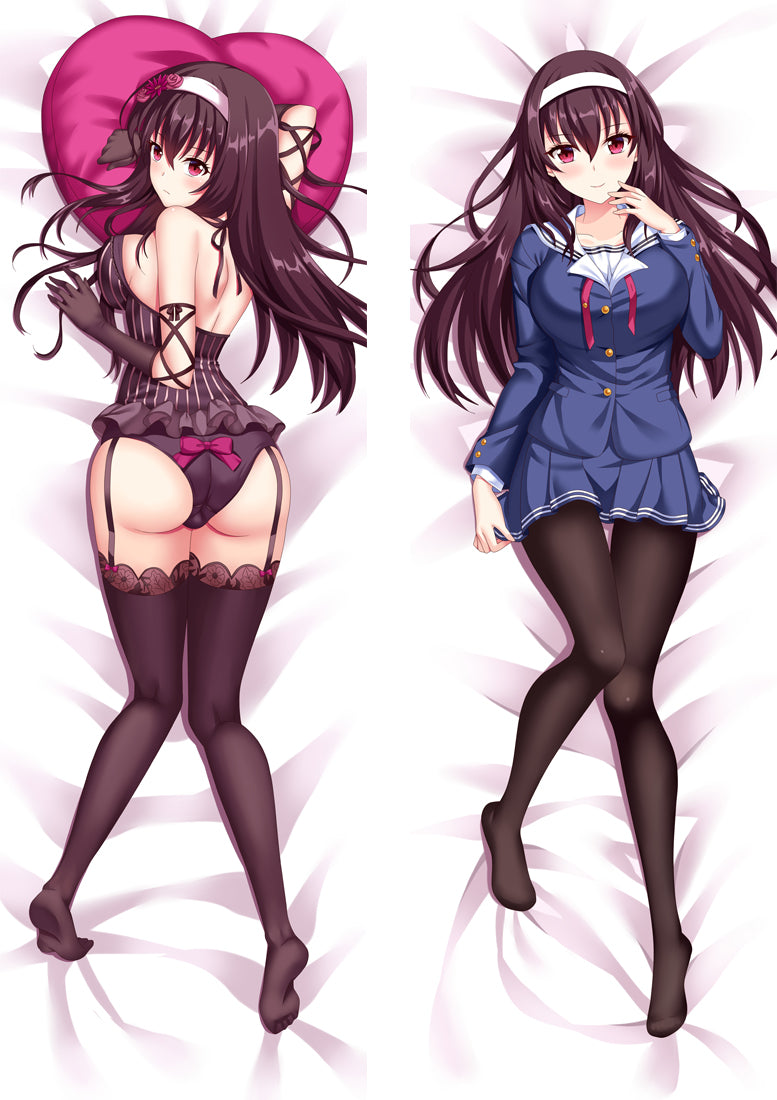 Saekano: How to Raise a Boring Girlfriend Utaha Kasumigaoka Anime Dakimakura Pillow Cover image 0