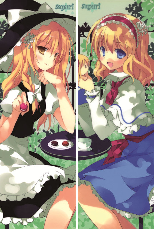 TouHou ProjectKirisame Marisa & Alice Margatroid Anime Dakimakura Waifu Pillow Case image 0