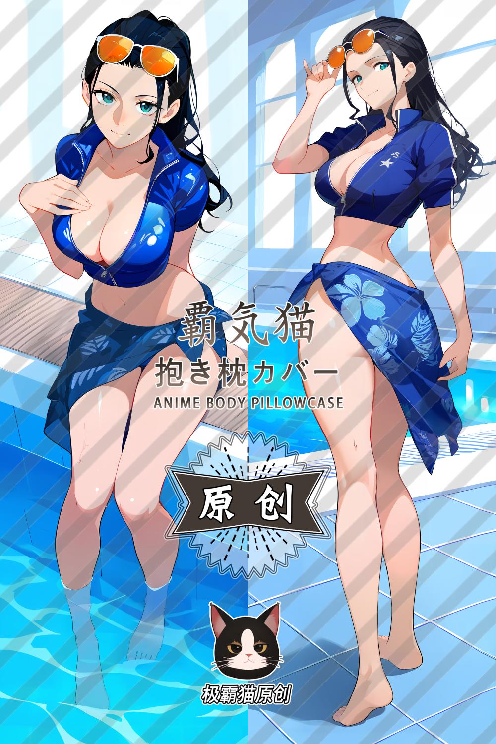 One Piece Robin Anime Dakimakura Girl Body Pillow Cover image 0