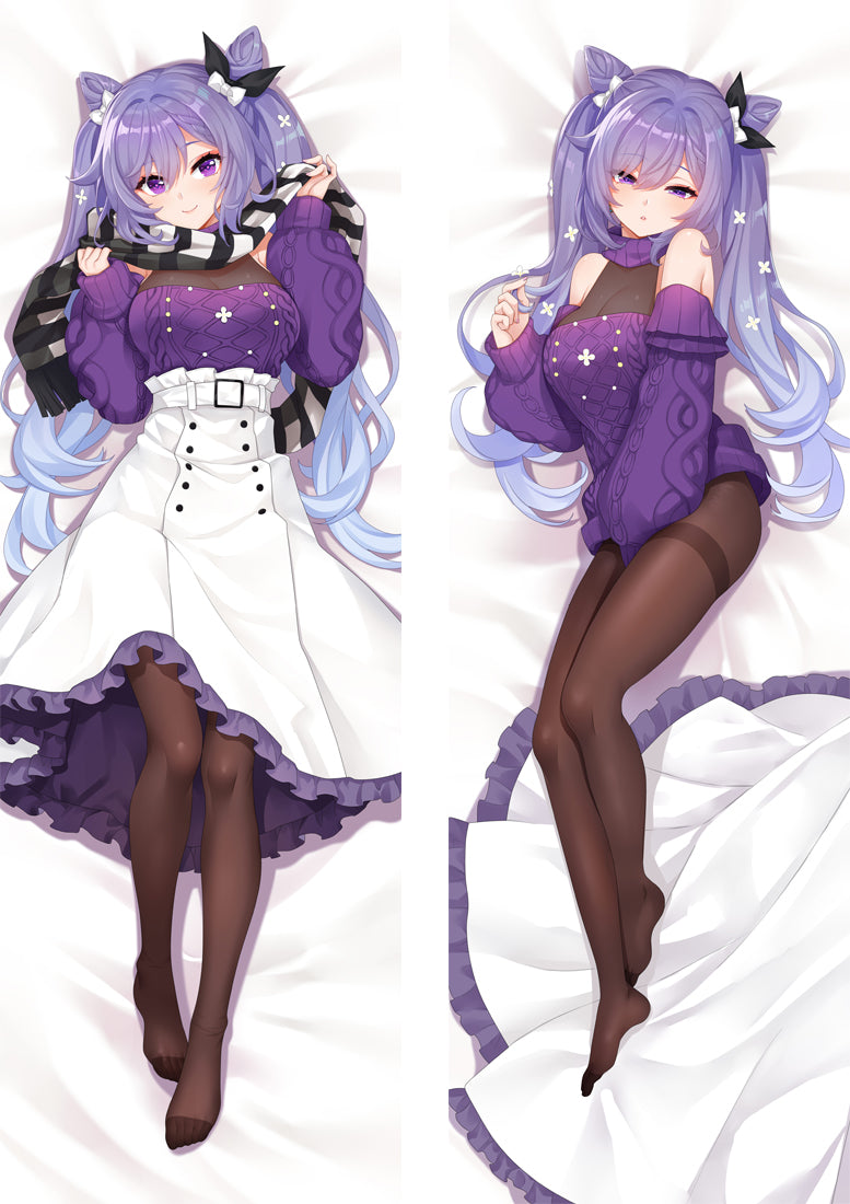 Genshin Impact Keqing Anime Dakimakura Body Pillow Cover image 0