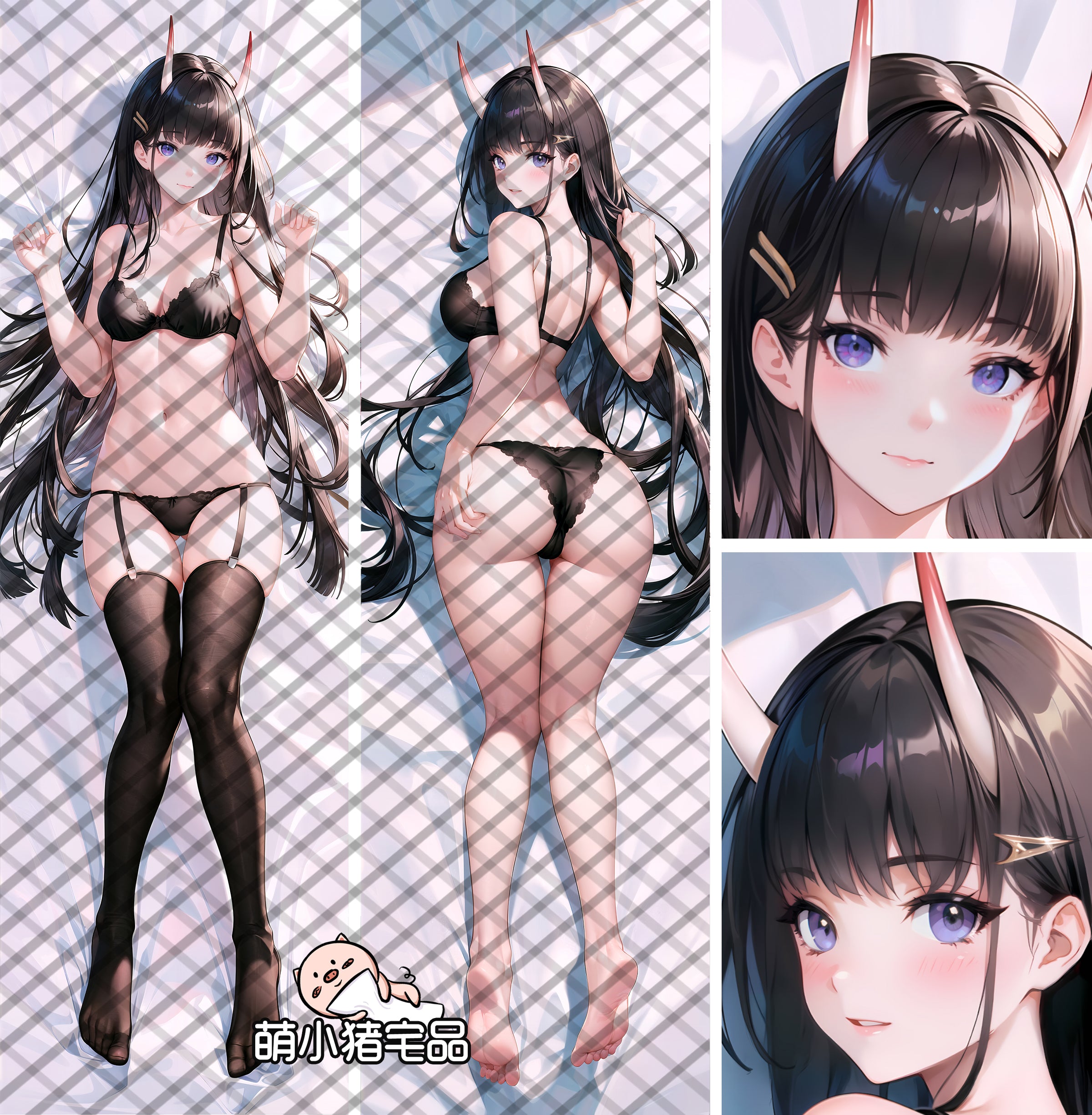 Azur Lane Noshiro Anime Dakimakura Girl Pillow Cover image 0