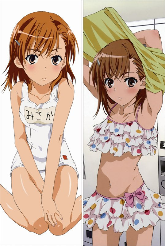 A Certain Scientific Railgun Mikoto Misaka Anime Dakimakura Body Pillow Cover image 0