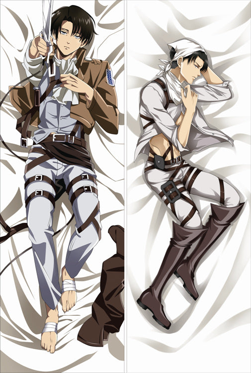 Attack on Titan Levi Ackerman Anime Dakimakura Body Pillow Cover image 0