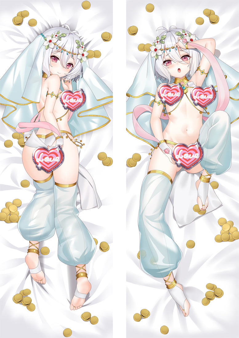 Princess Connect! Re:Dive Kokkoro with Double Sides Zipper to make love Anime Dakimakura Pillow Case image 0
