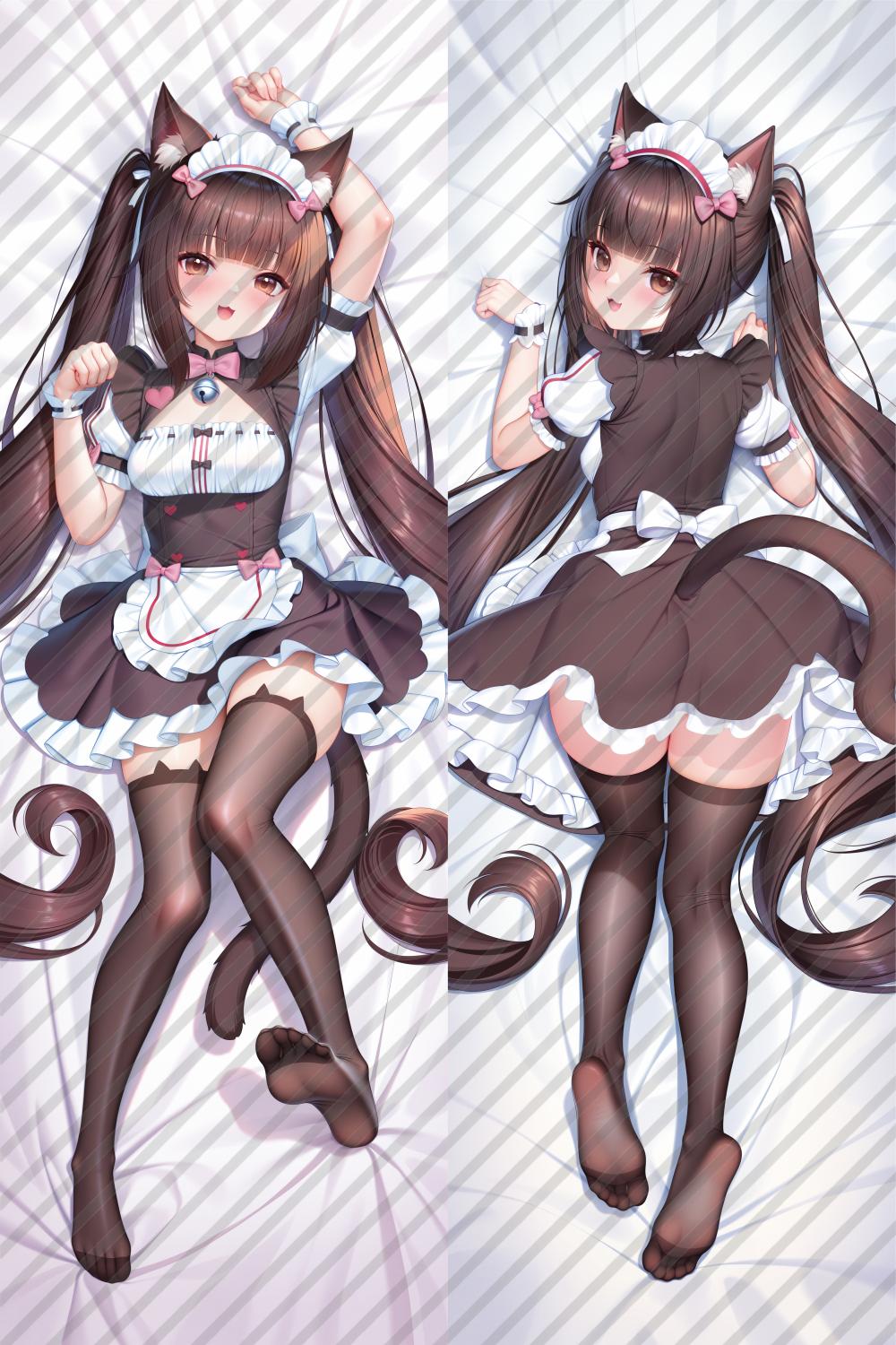 Nekopara Chocola Anime Dakimakura Girl Body Pillow Cover image 0