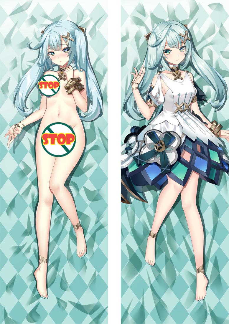 Genshin Impact Faruzan Anime Dakimakura Naked Body Pillow Cover image 0