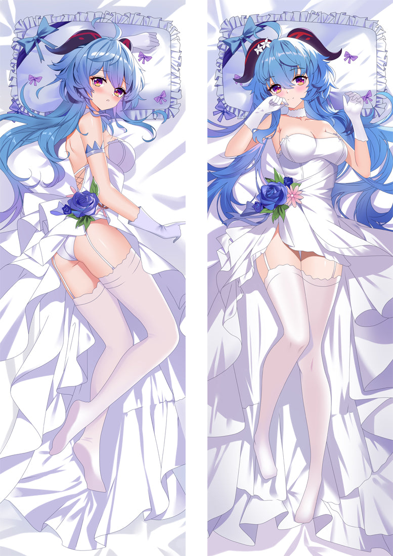 Genshin Impact Ganyu Anime Dakimakura Pillow Cover image 0