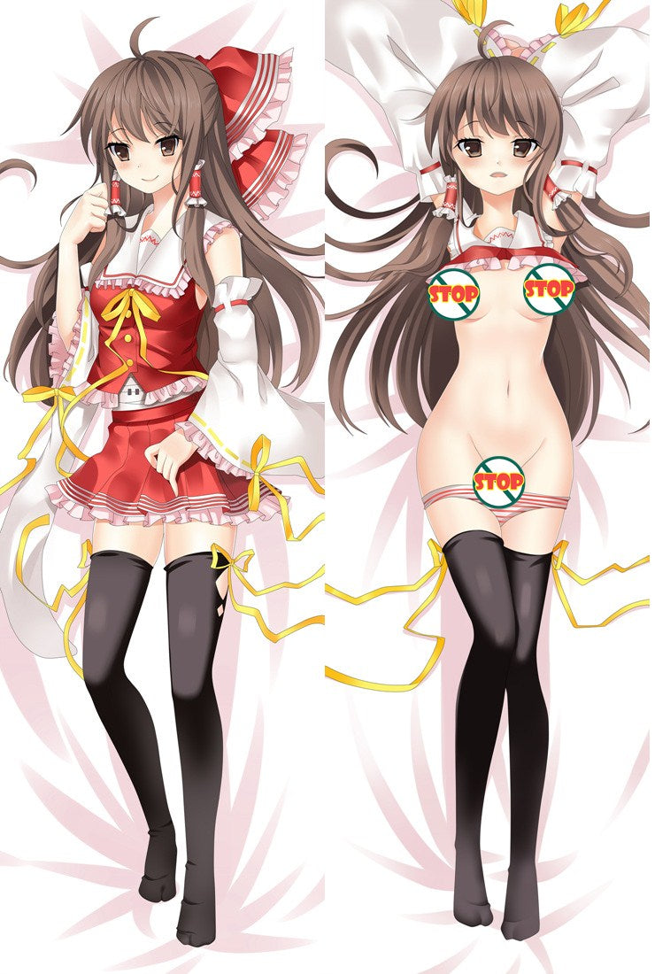 Touhou Project Reimu Hakurei Anime Dakimakura Pillow Case image 0
