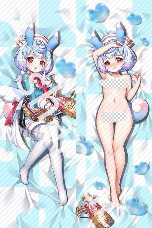 Genshin Impact Sigewinne Anime Dakimakura Naked Body Pillow Cover image 0