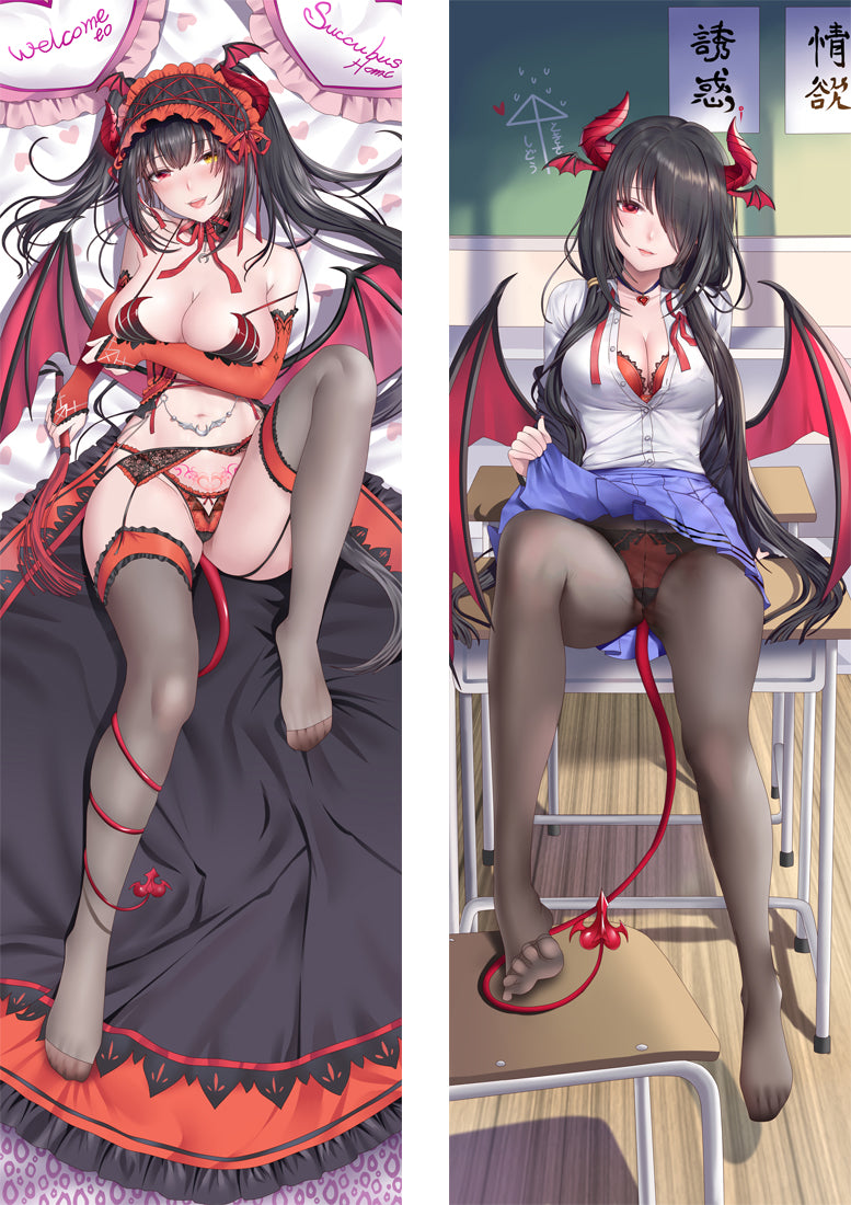 Date A Live Tokisaki Kurumi Anime Sexy Dakimakura Girl Body Pillow Cover image 0
