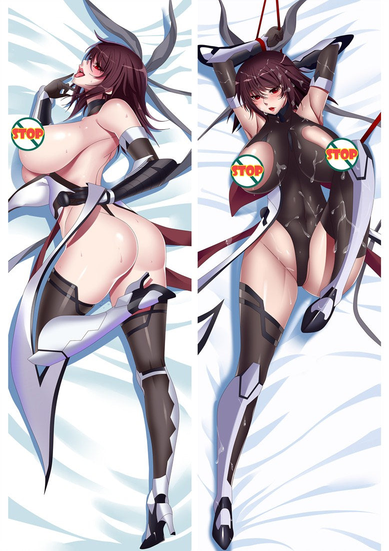 Taimanin Asagi Fuuma Saika Anime Dakimakura Pillow Cover image 0
