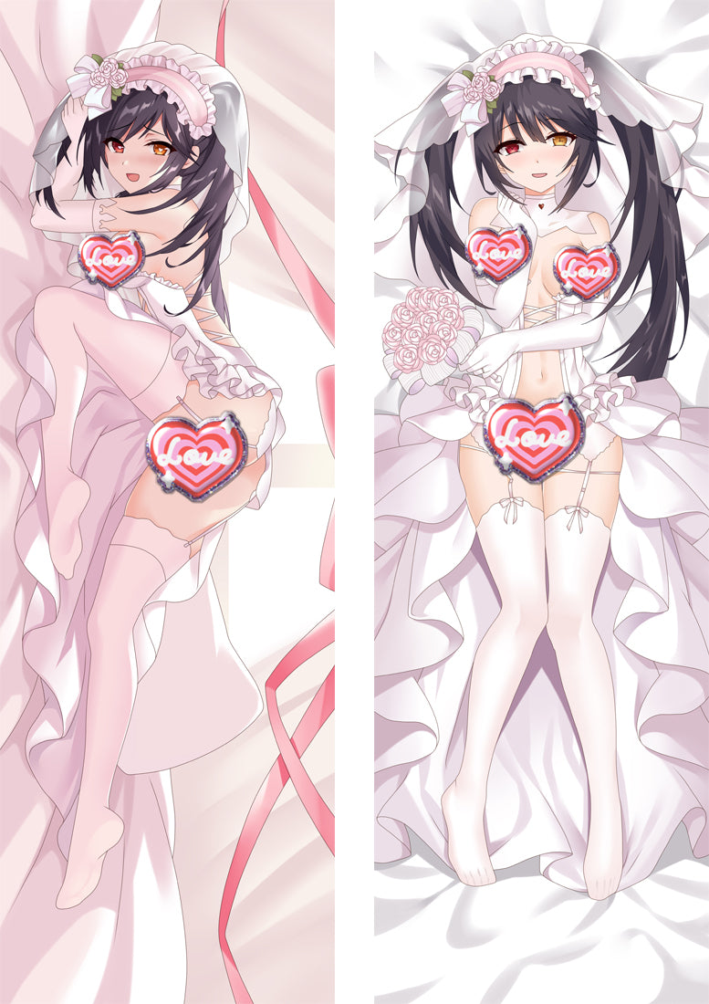 Tokisaki Kurumi Date A Live with Double Sides Zipper to make love Anime Dakimakura Pillow Case image 0