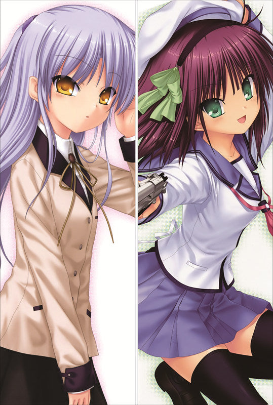 Angel Beats! Irie Miyuki + Nakamura Yuri Anime Dakimakura Japanese Pillow Cover image 0