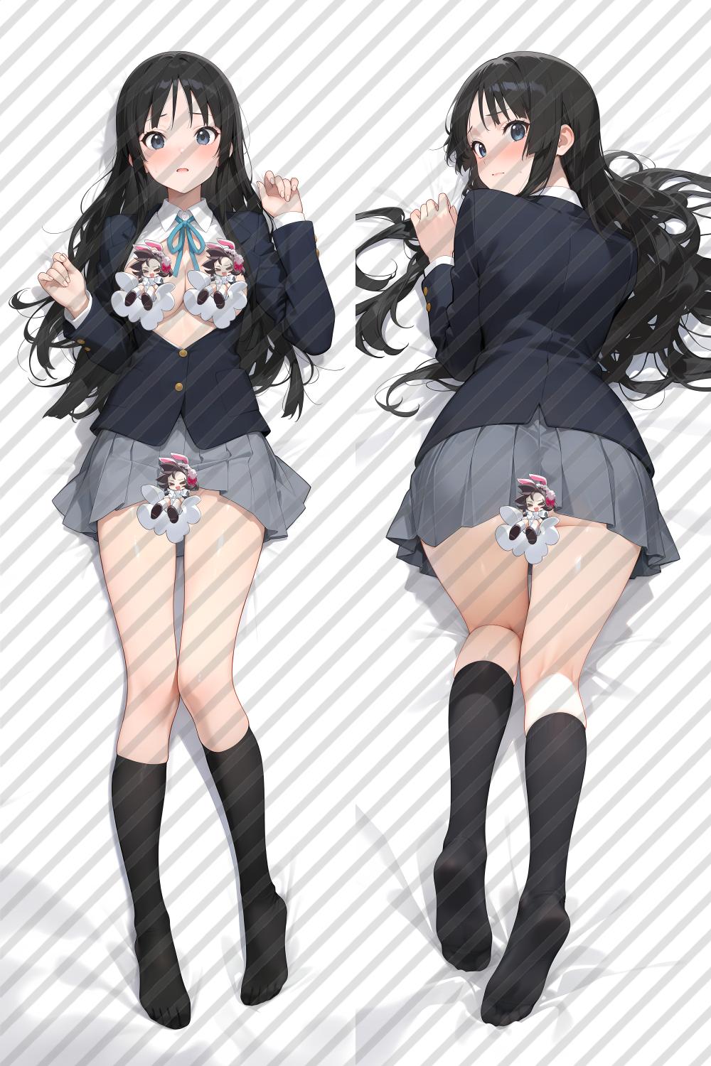 K-ON! Mio Akiyama Anime Dakimakura Naked Body Pillow Cover image 0