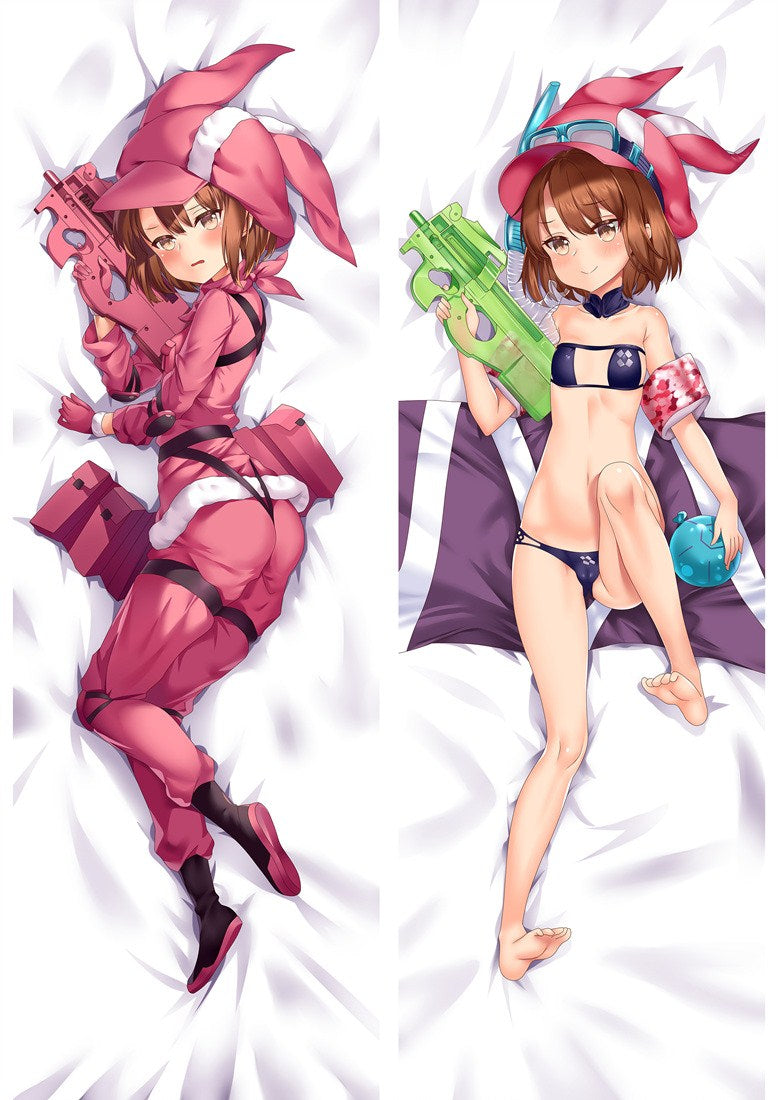 Sword Art Online Alternative Gun Gale Online Karen Kohiruimaki Anime Dakimakura Pillow Cover image 0