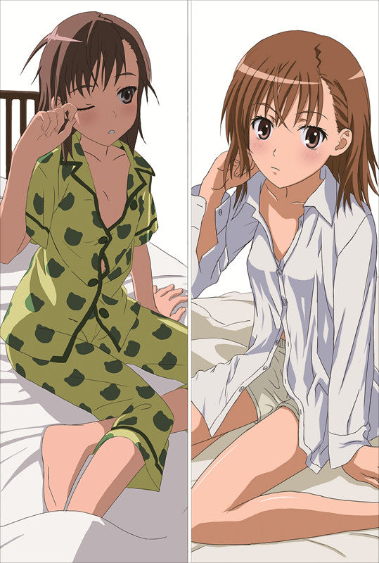 A Certain Scientific Railgun Mikoto Misaka Anime Dakimakura Body Pillow Cover image 0