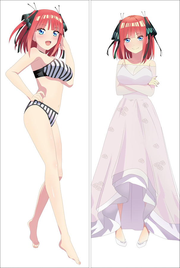 The Quintessential Quintuplets Nakano Nino Anime Dakimakura Sexy Body Pillow Cover image 0